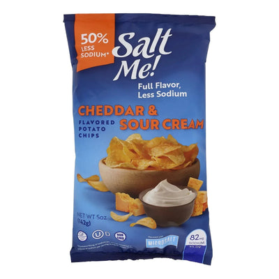 An image displaying Saltme! - Potato Chips Ched Sr Cream - Case Of 12-5 Ounce by Saltme!