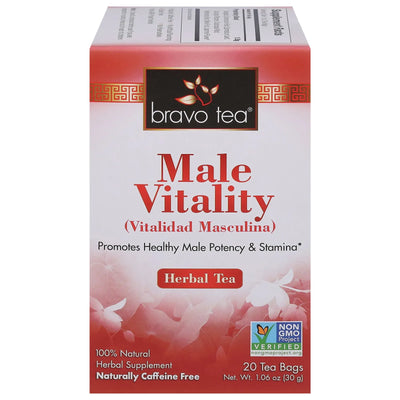 An image displaying Bravo Teas And Herbs - Tea - Male Vitality - 20 Bag by Bravo Teas & Herbs