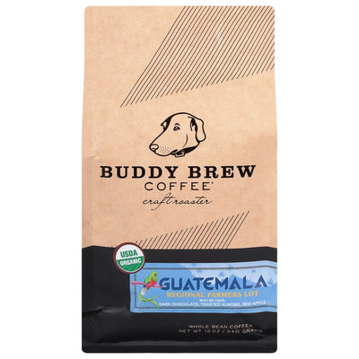 An image displaying Buddy Brew - Coffee Whole Bean Guatemala - Case Of 6-12 Ounce by Buddy Brew