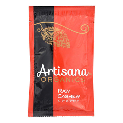 An image displaying Artisana Organic Raw Cashew Butter - Squeeze Packs - 1.06 Oz - Case Of 10 by Artisana