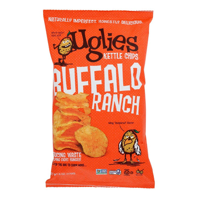 An image displaying Uglies - Pot Chips Buffalo Ranch - Case Of 12-6 Oz by Uglies