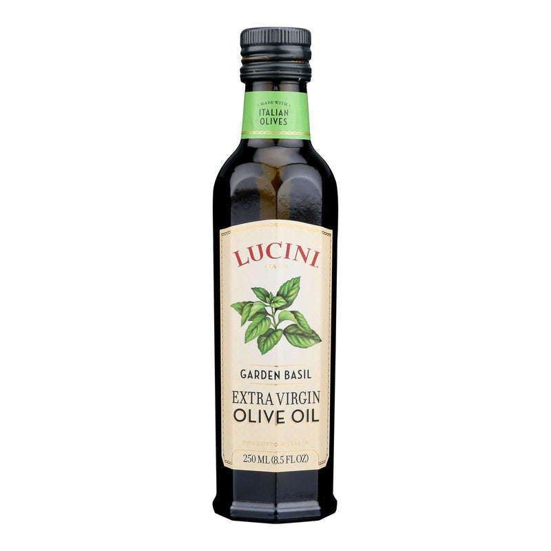 Lucini Italia Extra Virgin Tuscan Basil Olive Oil - Case Of 6 - 8.5 Ounce
