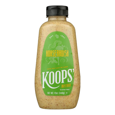 An image displaying Koop's Mustard Horseradish - Case Of 12 - 12 Ounce by Koops'