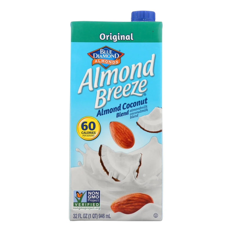 An image displaying Almond Breeze - Almond Coconut Milk - Case Of 12 - 32 Ounce by Almond Breeze