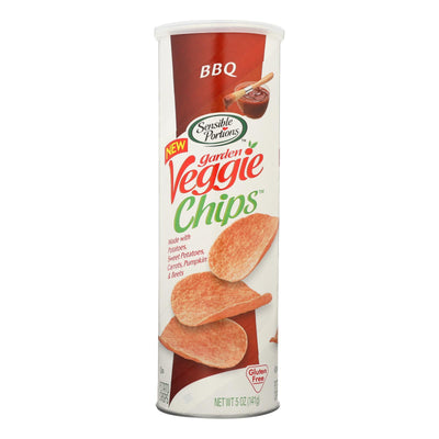 An image displaying Sensible Portions Bbq Garden Veggie Chips - Case Of 12 - 5 Oz by Sensible Portions