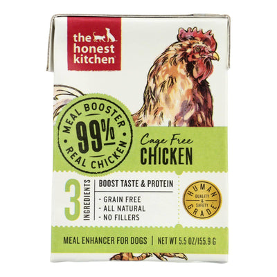 An image displaying The Honest Kitchen - Dog Food Meal Boost 99% Chicken - Case Of 12-5.5 Ounce by The Honest Kitchen