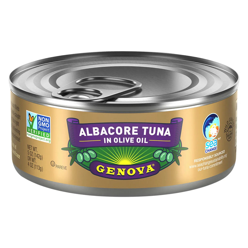 An image displaying Genova - Albacore Tuna In Olv Oil - Case Of 12-5 Oz by Genova