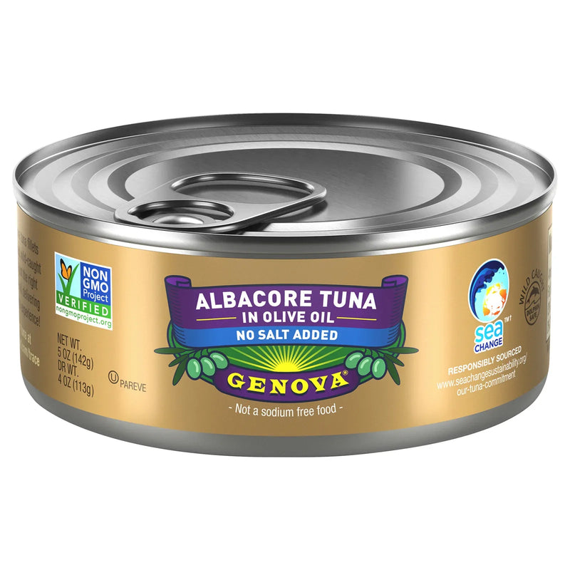 An image displaying Genova - Albcr Tuna In Olv Oil Nsa - Case Of 12-5 Oz by Genova