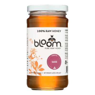 Bloom Honey - Honey - Sage - Case Of 6 - 16 Oz. - Orca Market