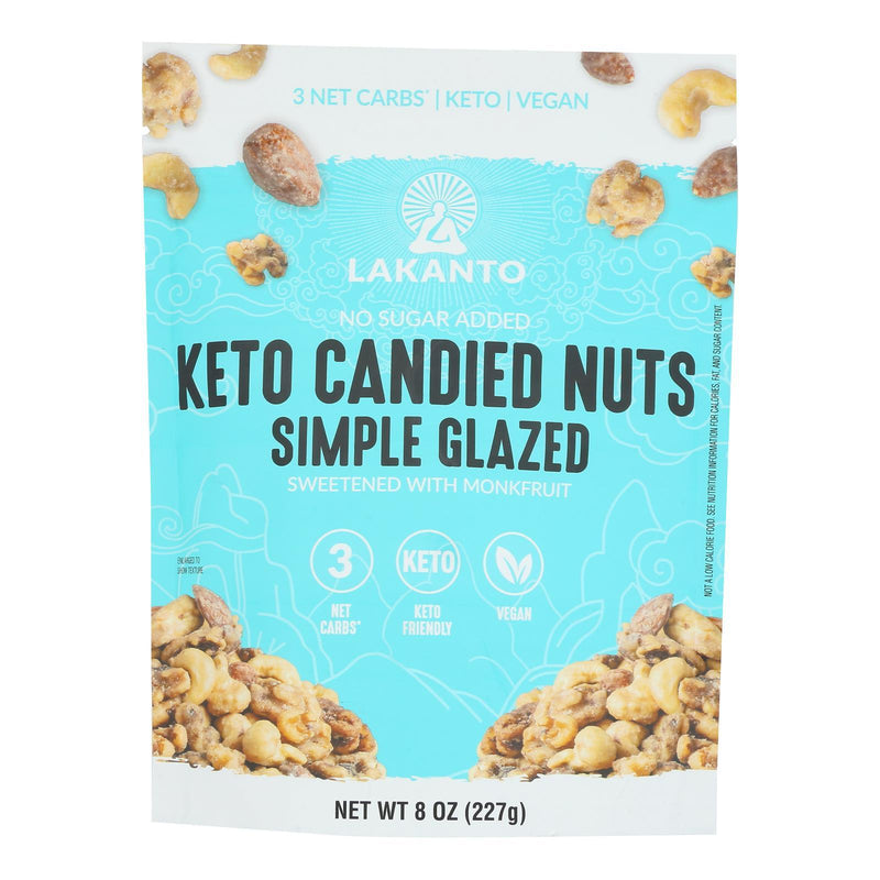 Lakanto - Nuts Keto Simple Glazed - Case Of 12-8 Ounce