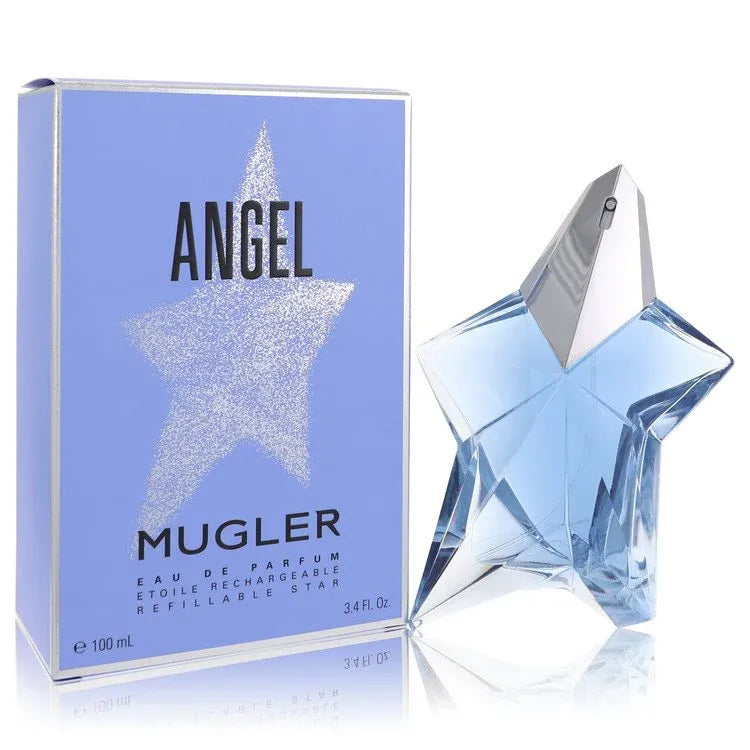 An image displaying ANGEL by Thierry Mugler Standing Star Eau De Parfum Spray Refillable 3.4 oz for Women by Thierry Mugler