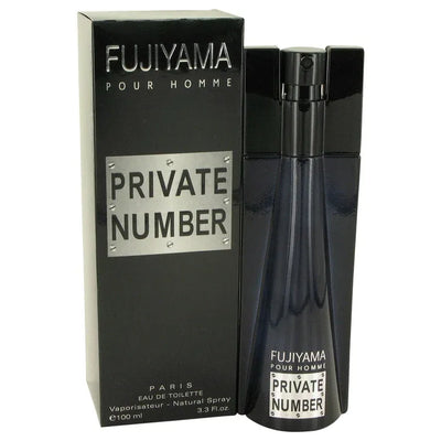 An image displaying Fujiyama Private Number by Succes De Paris Eau De Toilette Spray 3.3 oz for Men by Succes De Paris