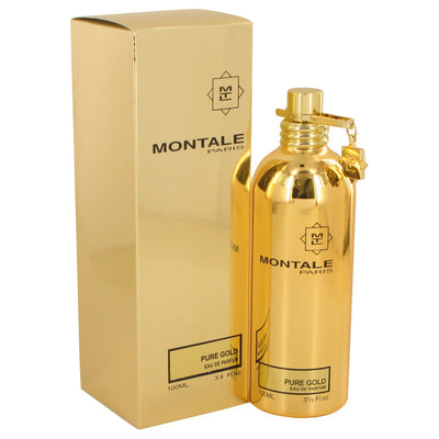 An image displaying Montale Pure Gold by Montale Eau De Parfum Spray 3.4 oz for Women by Montale