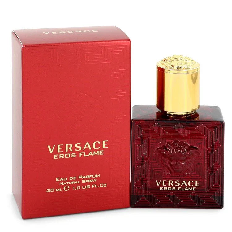 An image displaying Versace Eros Flame by Versace Eau De Parfum Spray 1 oz for Men by Versace
