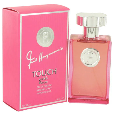 An image displaying Touch With Love by Fred Hayman Eau De Parfum Spray 3.4 oz for Women by Fred Hayman