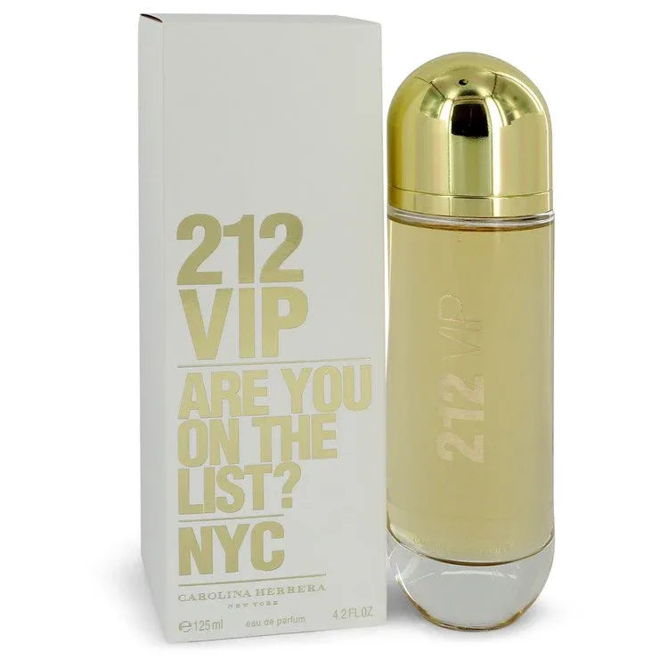 An image displaying 212 Vip by Carolina Herrera Eau De Parfum Spray 4.2 oz for Women by Carolina Herrera