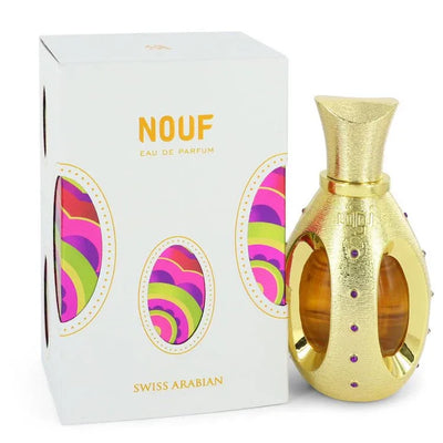 An image displaying Swiss Arabian Nouf by Swiss Arabian Eau De Parfum Spray 1.7 oz for Women by Swiss Arabian
