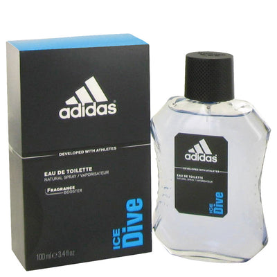 An image displaying Adidas Ice Dive by Adidas Eau De Toilette Spray 3.4 oz for Men by Adidas