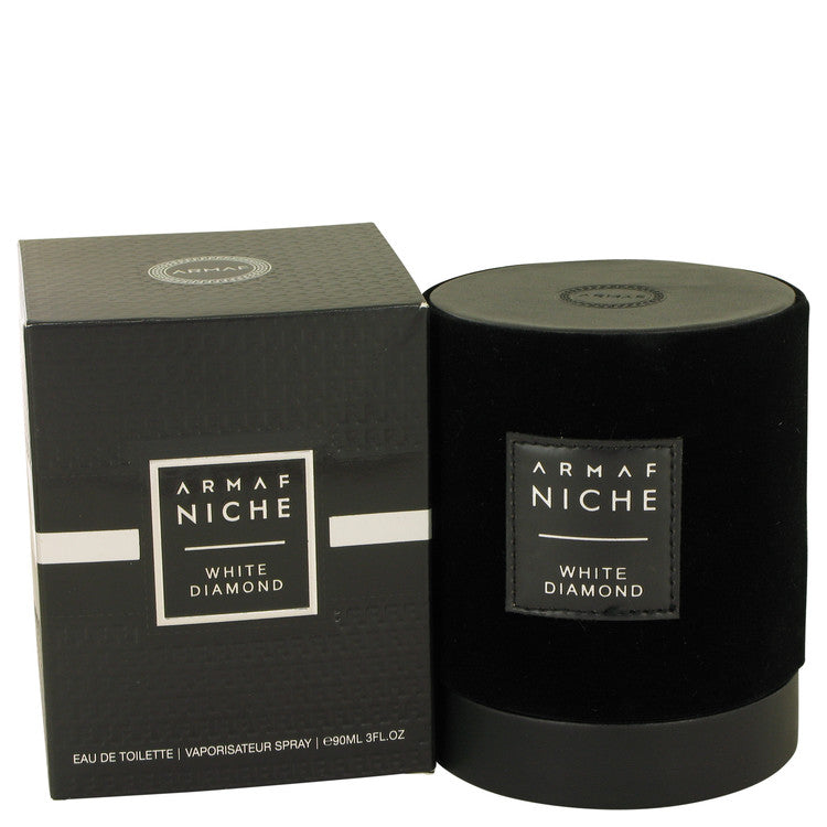 An image displaying Armaf Niche White Diamond by Armaf Eau De Toilette Spray 3 oz for Men by Armaf