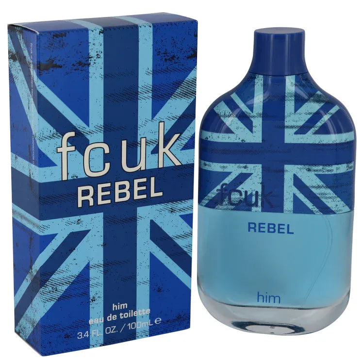 An image displaying FCUK Rebel by French Connection Eau De Toilette Spray 3.4 oz for Men by French Connection