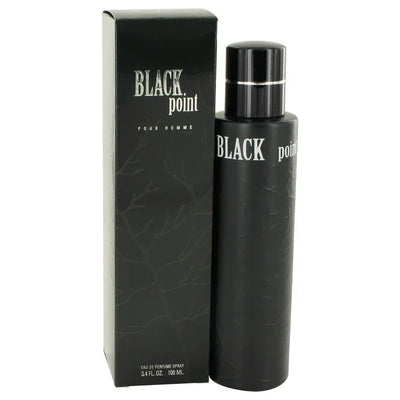 An image displaying Black Point by YZY Perfume Eau De Parfum Spray 3.4 oz for Men by YZY Perfume