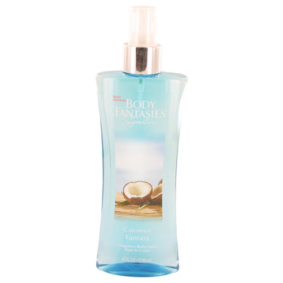 An image displaying Body Fantasies Signature Coconut Fantasy by Parfums De Coeur Body Spray 8 oz for Women by Parfums De Coeur