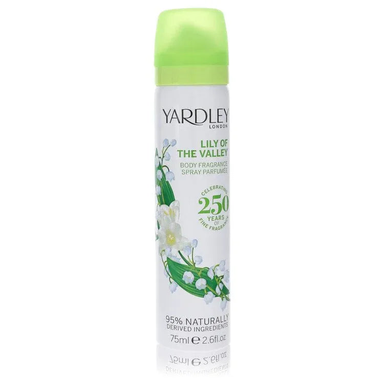 An image displaying Lily of The Valley Yardley by Yardley London Body Spray 2.6 oz for Women by Yardley London