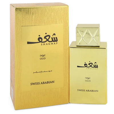An image displaying Shaghaf Oud by Swiss Arabian Eau De Parfum Spray 2.5 oz for Women by Swiss Arabian