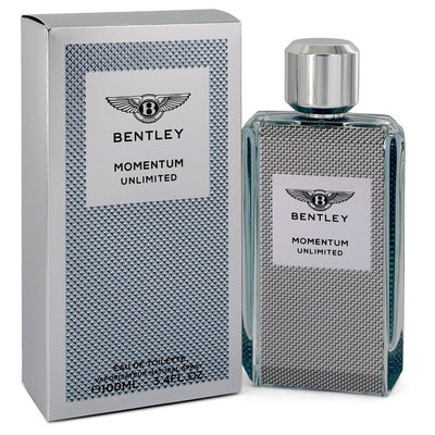 An image displaying Bentley Momentum Unlimited by Bentley Eau De Toilette Spray 3.4 oz for Men by Bentley