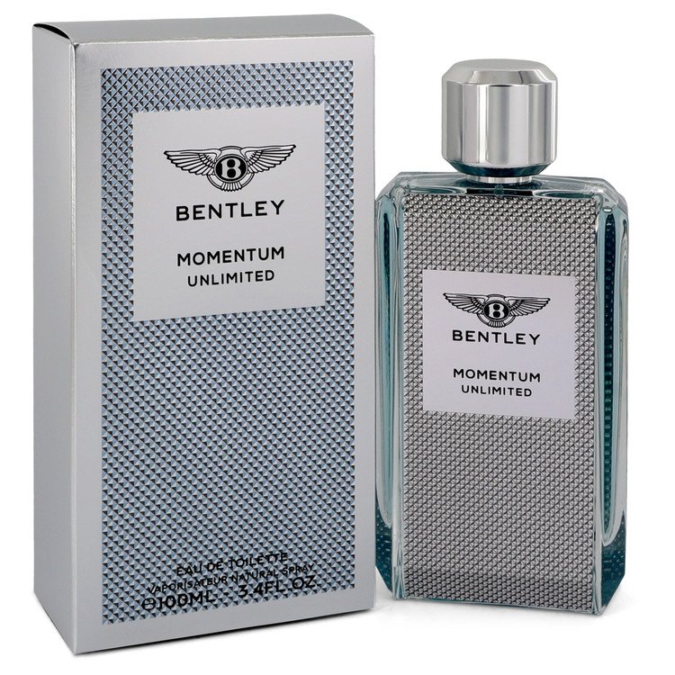 An image displaying Bentley Momentum Unlimited by Bentley Eau De Toilette Spray 3.4 oz for Men by Bentley