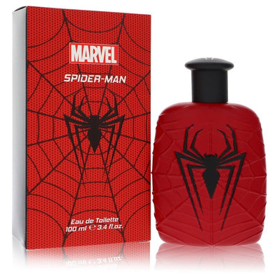 An image displaying Spiderman by Marvel Eau De Toilette Spray 3.4 oz for Men by Marvel