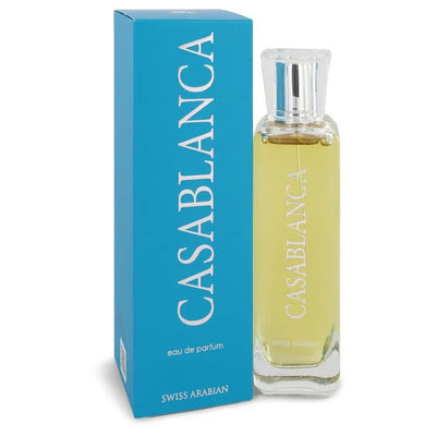 An image displaying Casablanca by Swiss Arabian Eau De Parfum Spray 3.4 oz for Women by Swiss Arabian