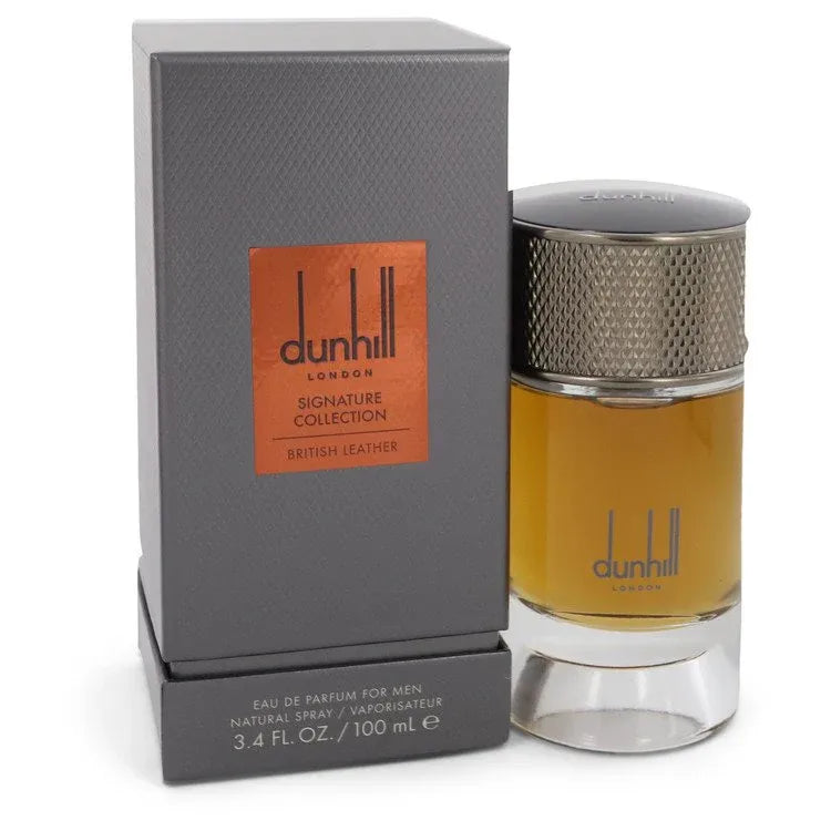 An image displaying Dunhill British Leather by Alfred Dunhill Eau De Parfum Spray 3.4 oz for Men by Alfred Dunhill