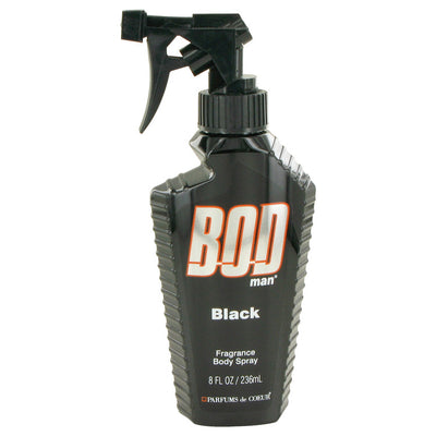 An image displaying Bod Man Black by Parfums De Coeur Body Spray 8 oz for Men by Parfums De Coeur