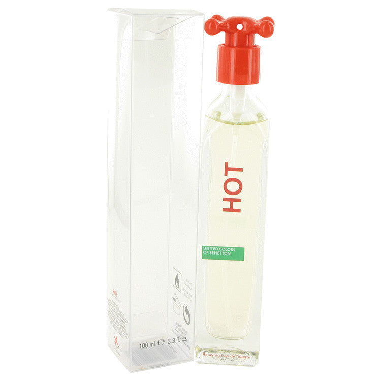 An image displaying HOT by Benetton Eau De Toilette Spray 3.4 oz for Women by Benetton