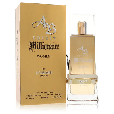 An image displaying Spirit Millionaire by Lomani Eau De Parfum Spray 3.3 oz for Women by Lomani