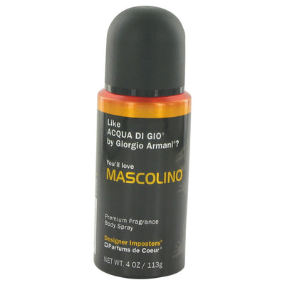 An image displaying Designer Imposters Mascolino by Parfums De Coeur Body Spray 4 oz for Men by Parfums De Coeur