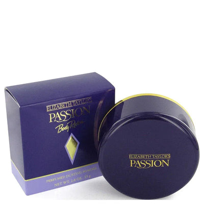 An image displaying PASSION by Elizabeth Taylor Dusting Powder 2.6 oz for Women by Elizabeth Taylor
