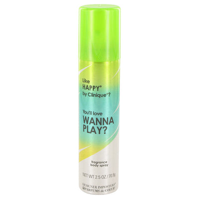 An image displaying Designer Imposters Wanna Play? by Parfums De Coeur Body Spray 2.5 oz for Women by Parfums De Coeur