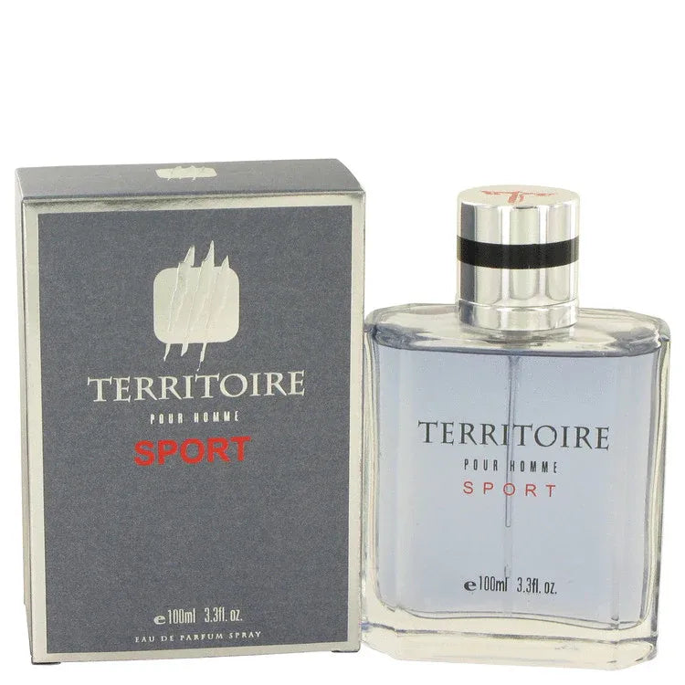An image displaying Territoire Sport by YZY Perfume Eau De Parfum Spray 3.3 oz for Men by YZY Perfume