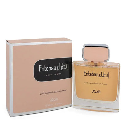 An image displaying Entebaa by Rasasi Eau De Parfum Spray 3.33 oz for Women by Rasasi