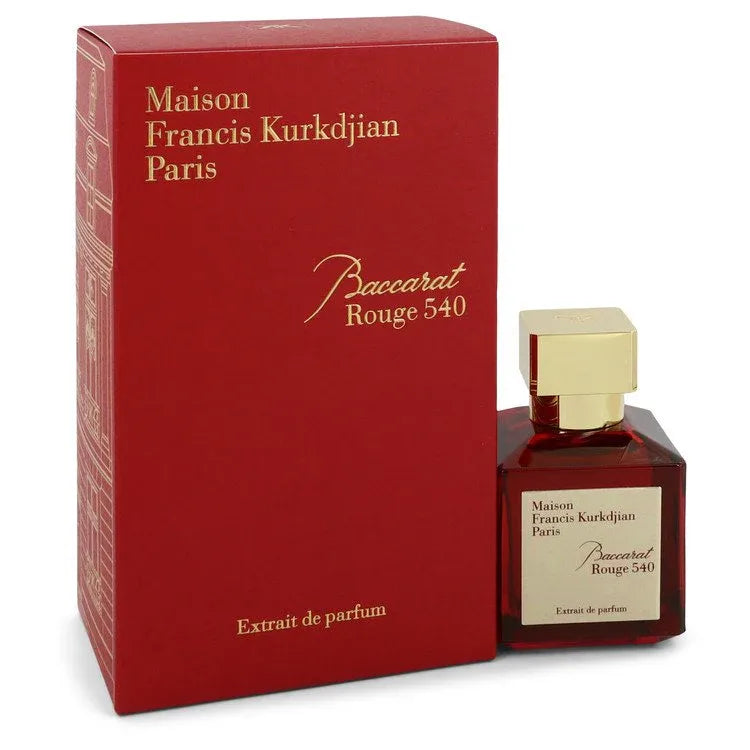 An image displaying Baccarat Rouge 540 by Maison Francis Kurkdjian Extrait De Parfum Spray 2.4 oz for Women by Maison Francis Kurkdjian