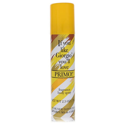 An image displaying Designer Imposters Primo! by Parfums De Coeur Body Spray 2.5 oz for Women by Parfums De Coeur