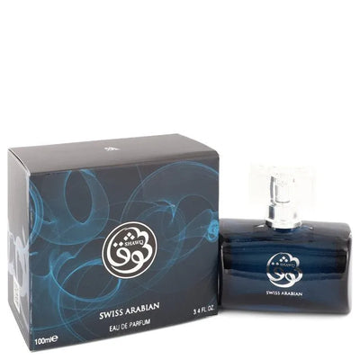 An image displaying Swiss Arabian Shawq by Swiss Arabian Eau De Parfum Spray 3.4 oz for Women by Swiss Arabian