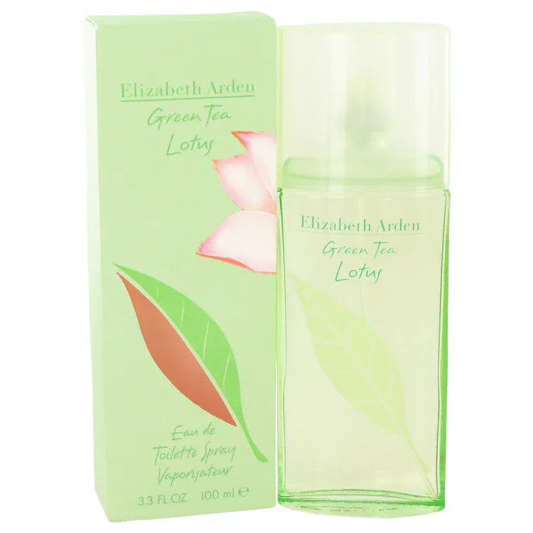 An image displaying Green Tea Lotus by Elizabeth Arden Eau De Toilette Spray 3.3 oz for Women by Elizabeth Arden