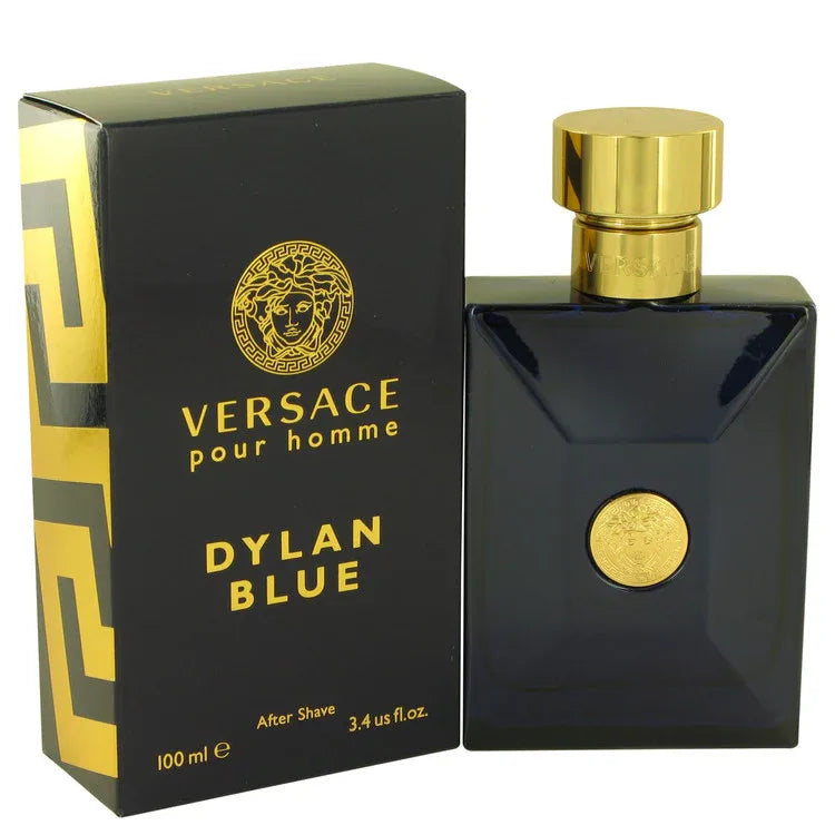 An image displaying Versace Pour Homme Dylan Blue by Versace After Shave Lotion 3.4 oz for Men by Versace