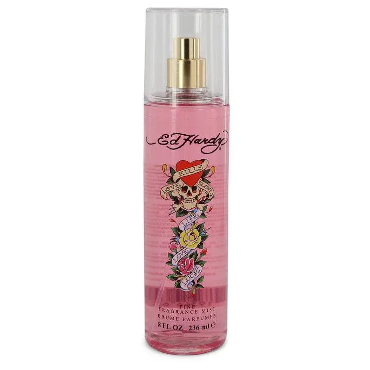 An image displaying Ed Hardy by Christian Audigier Body Mist 8 oz for Women by Christian Audigier