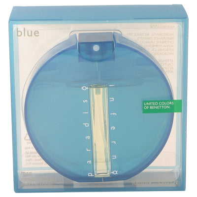An image displaying Inferno Paradiso Blue by Benetton Eau De Toilette Spray 3.4 oz for Men by Benetton