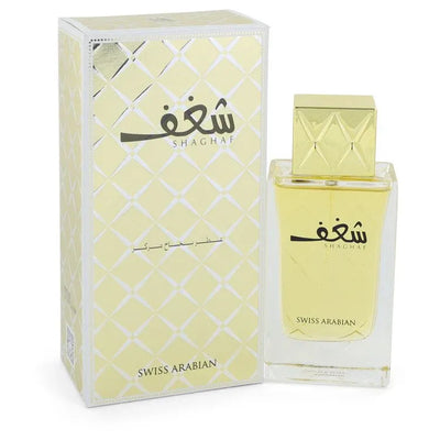 An image displaying Swiss Arabian Shaghaf by Swiss Arabian Eau De Parfum Spray 2.5 oz for Women by Swiss Arabian