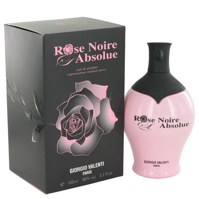 An image displaying Rose Noire Absolue by Giorgio Valenti Eau De Parfum Spray 3.4 oz for Women by Giorgio Valenti
